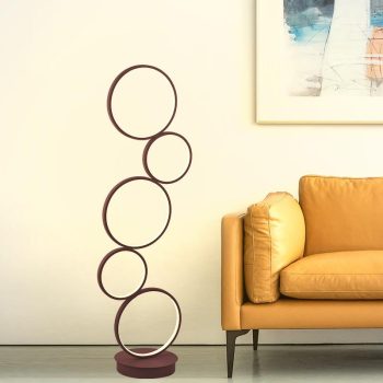   Nedes Design állólámpa távirányítóval, bronz barna szín 85W 5400Lm CCT