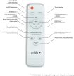 Avide Stella CCT Mennyezeti led lámpa távirányítóval 80W 4800Lm 3000-6400K 