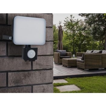   Nedes Mozgásérzékelős LED reflektor 30W 4000K 2850Lm IP65 fekete