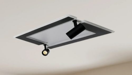 Nedes design mennyezeti lámpa távirányítóval +LampSmart Pro applikációs vezérléséssel CCT 80W 4500Lm