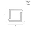 Nedes design mennyezeti lámpa távirányítóval +LampSmart Pro applikációs vezérléséssel CCT 80W 4500Lm