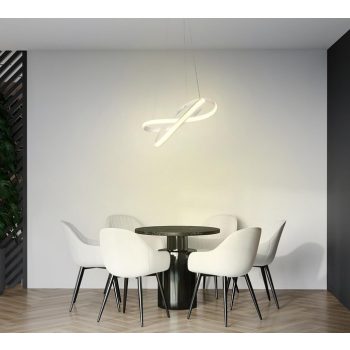   Nedes design függeszték távirányítóval +Nedes smart applikációs vezérléséssel, kerek "csomó" forma CCT 70W 6100Lm 
