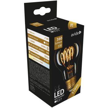 Avide filament LED izzó E27 5W 360Lm 360° 2700K 
