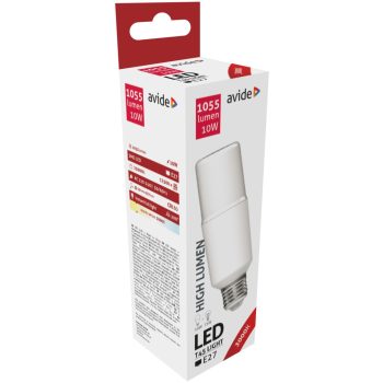 Avide stick LED izzó E27 10W 1055Lm  hideg 220° 3000K