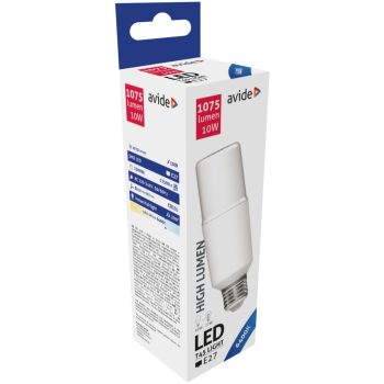 Avide stick LED izzó E27 10W 1075Lm  hideg 220° 6400K