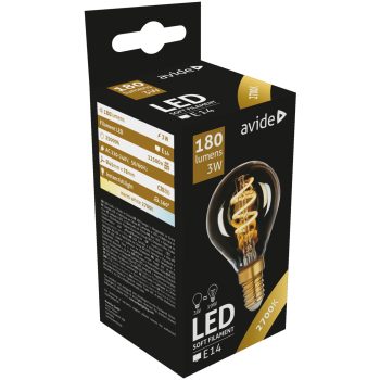 Avide kisgömb filament LED izzó E14 3W 180Lm 360° 2700K