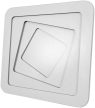 Avide Porter Mennyezeti design led lámpa távirányítóval 160W 1120Lm 3000-6400K