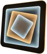 Avide Porter Mennyezeti design led lámpa távirányítóval 160W 1120Lm 3000-6400K