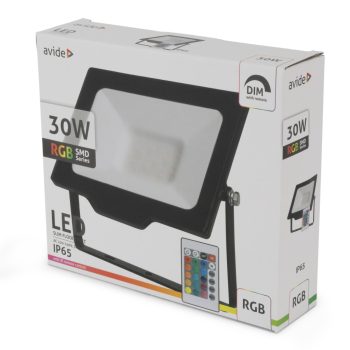 Avide RGB led reflektor  IR távirányítóval  30W IP65