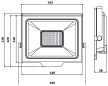 Avide RGB led reflektor  IR távirányítóval  30W IP65