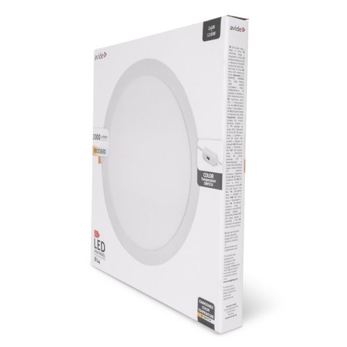 Avide 24W Beépíthető kör led panel CCT 2000Lm IP44