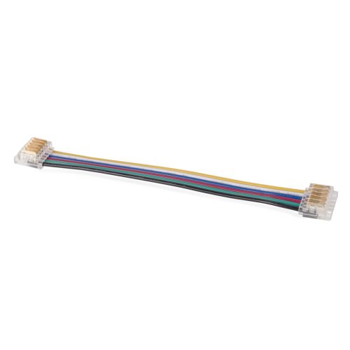 RGBCCT flexibilis led szalag toldó 6 pólusos, szalag-szalag toldáshoz, 12mm