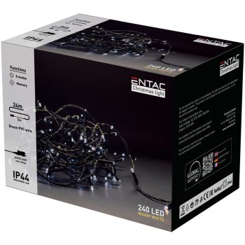 Karácsonyi led fényfűzér 240Led 24m IP44 meleg fehér 