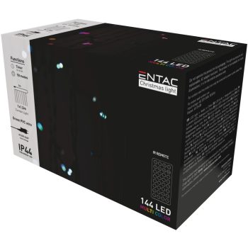 Karácsonyi led fényfüggöny RGB 144Led 1x1,5m IP44