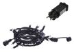 Karácsonyi led fényfűzér adapterrel, sorolható, 240led 24m IP44 hideg fehér